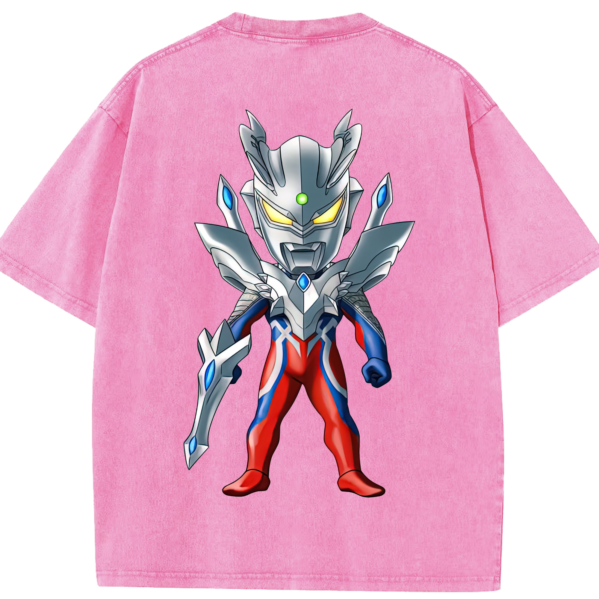 （画像用） ウルトラマン Ultraman 綿100% ヴィンテージ風 半袖Tシャツ（背面プリント）